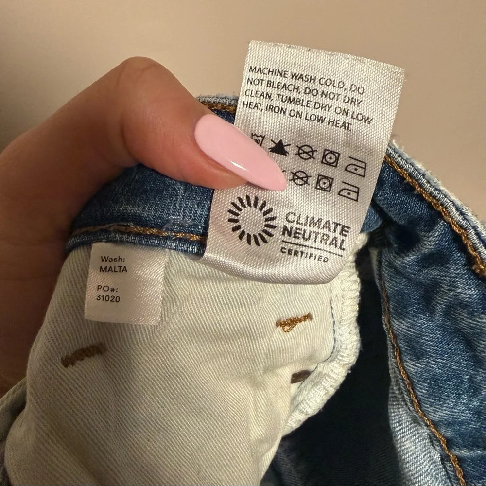 Reformation Liza Ultra High Rise Slim Straight Jeans in Malta- Size 25